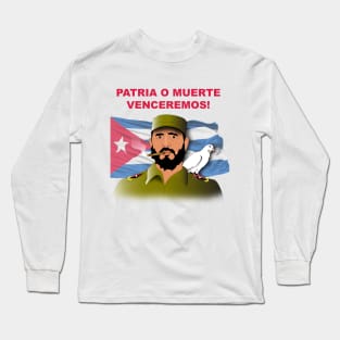 Patria o Muerte Venceremos Long Sleeve T-Shirt